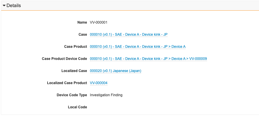 Localized Case Product Device Code